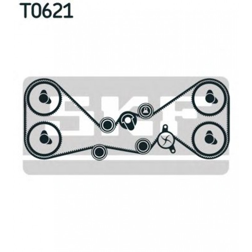 VKMA 98112 SKF Комплект (ремінь+ролики)